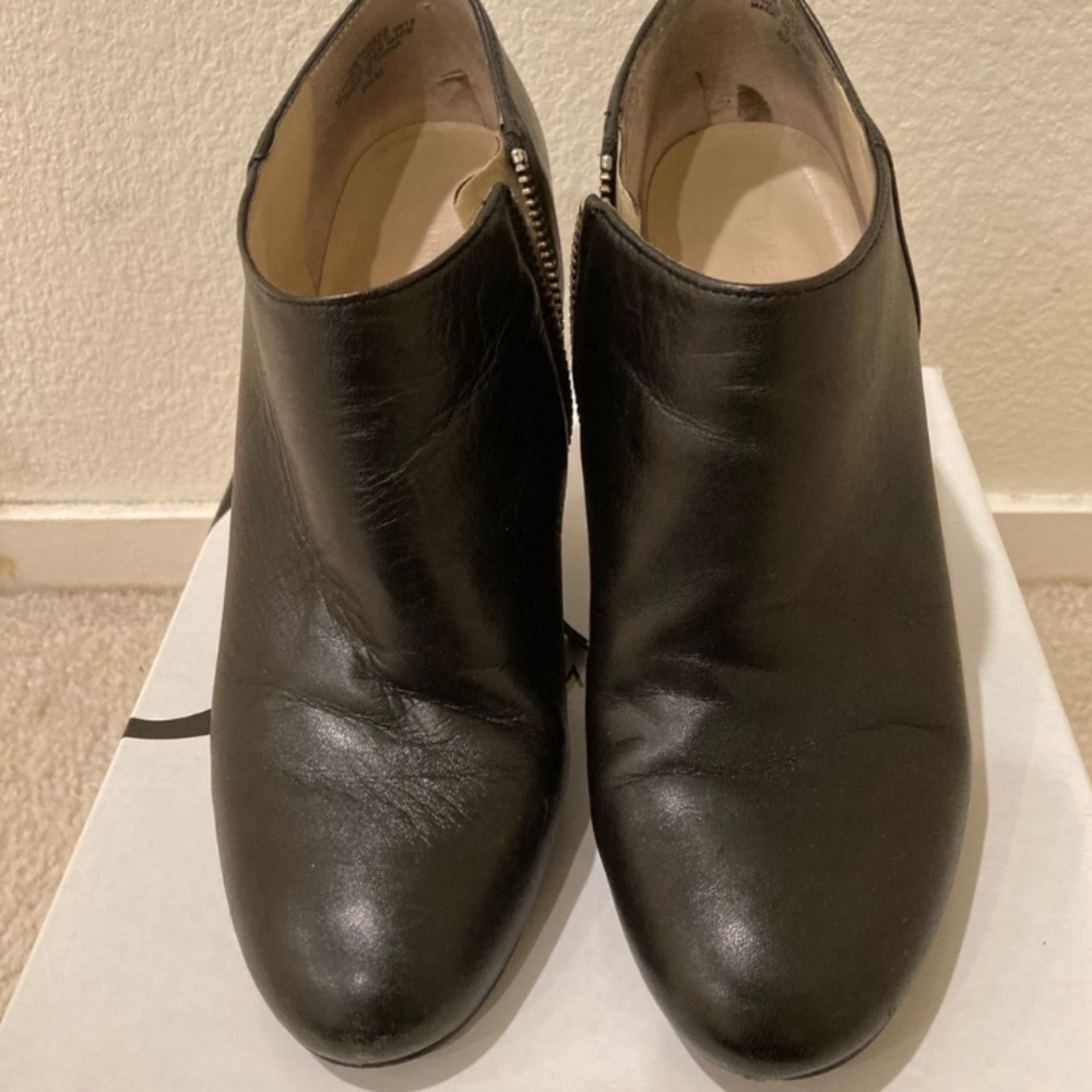 Nine West Leather wedged Booties size 6.5